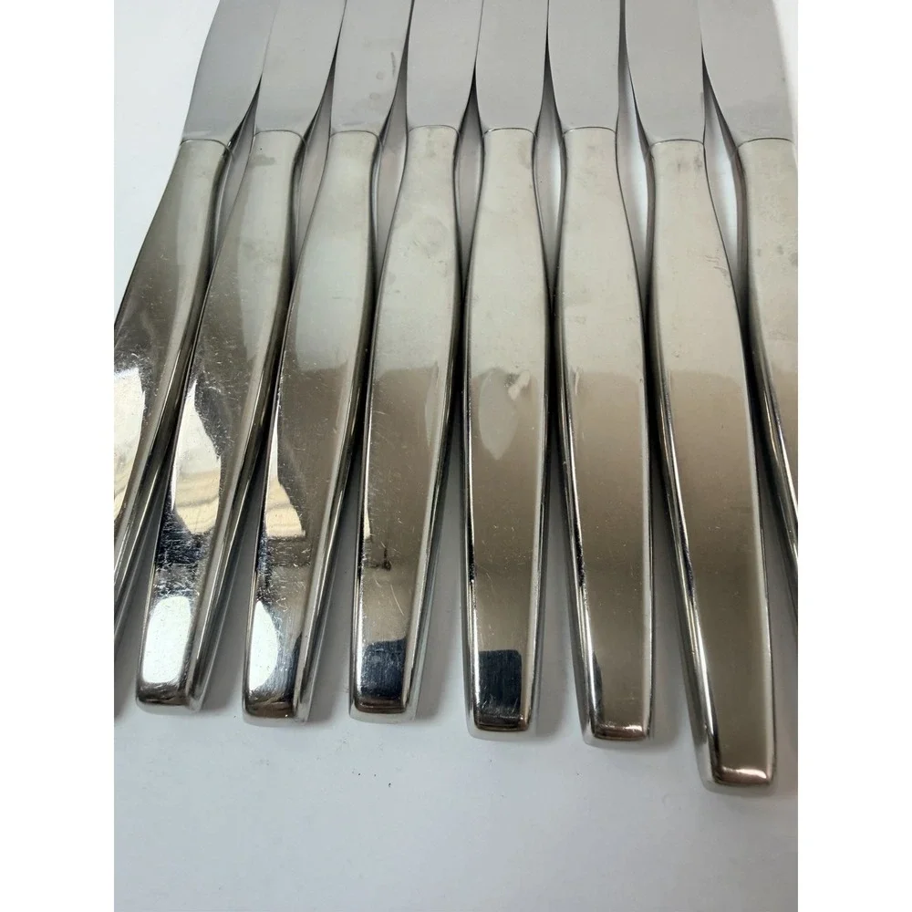 Oneida Community Stainless Flatware Frostfire Dinner Knives 9